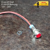 LED Signalleuchte rot Meldeleuchte Kontrollleuchte...