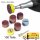 100 Teile Schleifer Set 25mm Ø mit Klett Halter für Multischleifer 5 Sorten