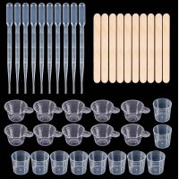 40 teiliges Harz Kleber Farbmischset  Pipetten /...