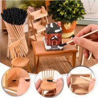 20 Stück Mehrzweck-Schleifstäbe – präzise mattierte Spitzen und Flachkopf – ideal zum Basteln und Modellbau