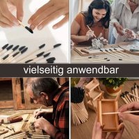20 Stück Mehrzweck-Schleifstäbe – präzise mattierte Spitzen und Flachkopf – ideal zum Basteln und Modellbau