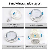 Led Lampen Kit für Bambu Lab  3D Lampendrucke mit Schalter warm weiß