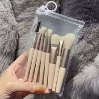 8-teiliges Make-up-Pinsel-Set braun Ø ca. 6-12 mm...