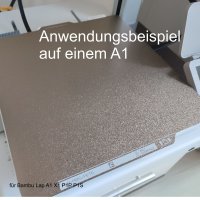 PEI Druckplatte für Bambu Lap A1 X1 P1P P1S beidseitig 257*257mm PLA ABS PETG o.B.