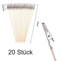 20 Stück Alligator Clip Stick Werkzeug für Airbrush Modell Teile 19cm