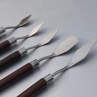 5 Edelstahl Maler Set Spachtelset Malspachtel Spachtel Acrylmalerei Malmesser