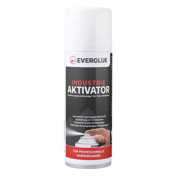 Everglue Aktivator Spray Indu.  Aushärtungsbeschleuniger für Sekundenkleber 200ml Aerosol
