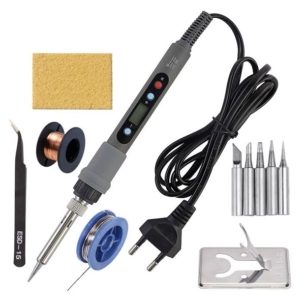 Lötkolben 80W Digital EinstellbareTemperatur mit Anzeige Set + Zubehör