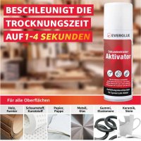 Everglue Aktivator Spray Aushärtungsbeschleuniger für Sekundenkleber 200ml Aerosol