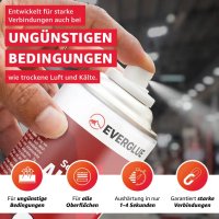 Everglue Aktivator Spray Aushärtungsbeschleuniger für Sekundenkleber 200ml Aerosol