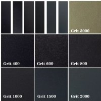 Mini-Schleifpapier-Set mit Klettverschluss-Schleifblock 71-teilig 400/600/800/1000/1500/2000/3000