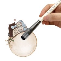 10 teiliges Künstler-Pinsel-Set verschiedene Nylonhaarspitzen Malset für Acryl-Aquarell