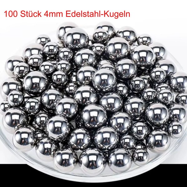 100 Stück 4mm Farbmischkugeln Edelstahl
