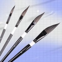 schräg / schlepp Pinsel Set 4 Stück Gr. 20 / 16 / 12 / 8