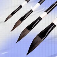 schräg / schlepp Pinsel Set 4 Stück Gr. 20 / 16 / 12 / 8