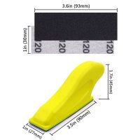 Mini-Schleifpapier-Set grob 80-800 mit Klettverschluss-Schleifblock  81-teilig