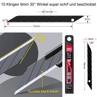 Sehr hochwertige Messer Klingen 30° 10 super scharfe...