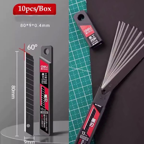 Sehr hochwertige Messer Klingen 60° 10 super scharfe beschichtete Ersatzklingen