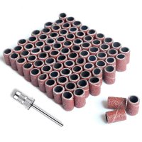 50 Stück Schleifkappen 120er Körnung  8mm ⌀ + 1...