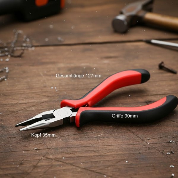 Präzisions-Flachrundzange – Das unverzichtbare Tool für Post-Processing & Wartung 127mm