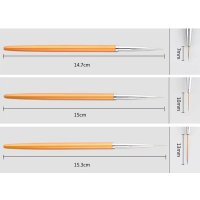 3 x Feinpräzisionspinsel für 3D-Druck & Modellbau – Set mit extra feinen Spitzen