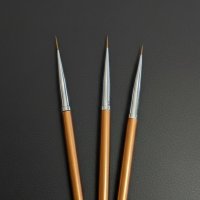 3 x Feinpräzisionspinsel für 3D-Druck & Modellbau – Set mit extra feinen Spitzen