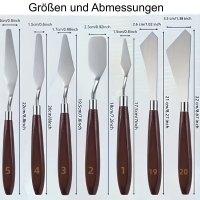 7-teiliges Malspachtel-Set – Professionelle Malmesser für Acryl-, Öl- und Strukturmalerei