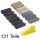 Mini-Schleifpapier-Set 60-10000 mit Klettverschluss-Schleifblock, 131-teilig
