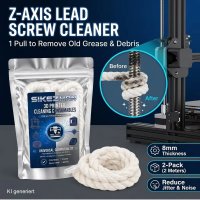 3D-Drucker Z-Achsen Reinigungsschnur 8mm Ø 1m (2...