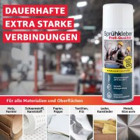 Everglue Sprühkleber in Profi-Qualität permanent haftend mit variablem Sprühkopf-Ventil 400ml Aerosol