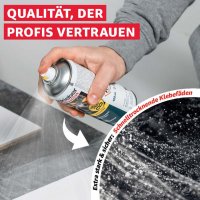 Everglue Sprühkleber in Profi-Qualität permanent haftend mit variablem Sprühkopf-Ventil 400ml Aerosol