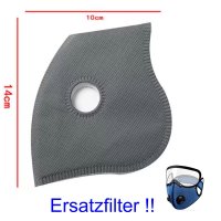 Ersatzfilter für  Atemschutzmaske mit...
